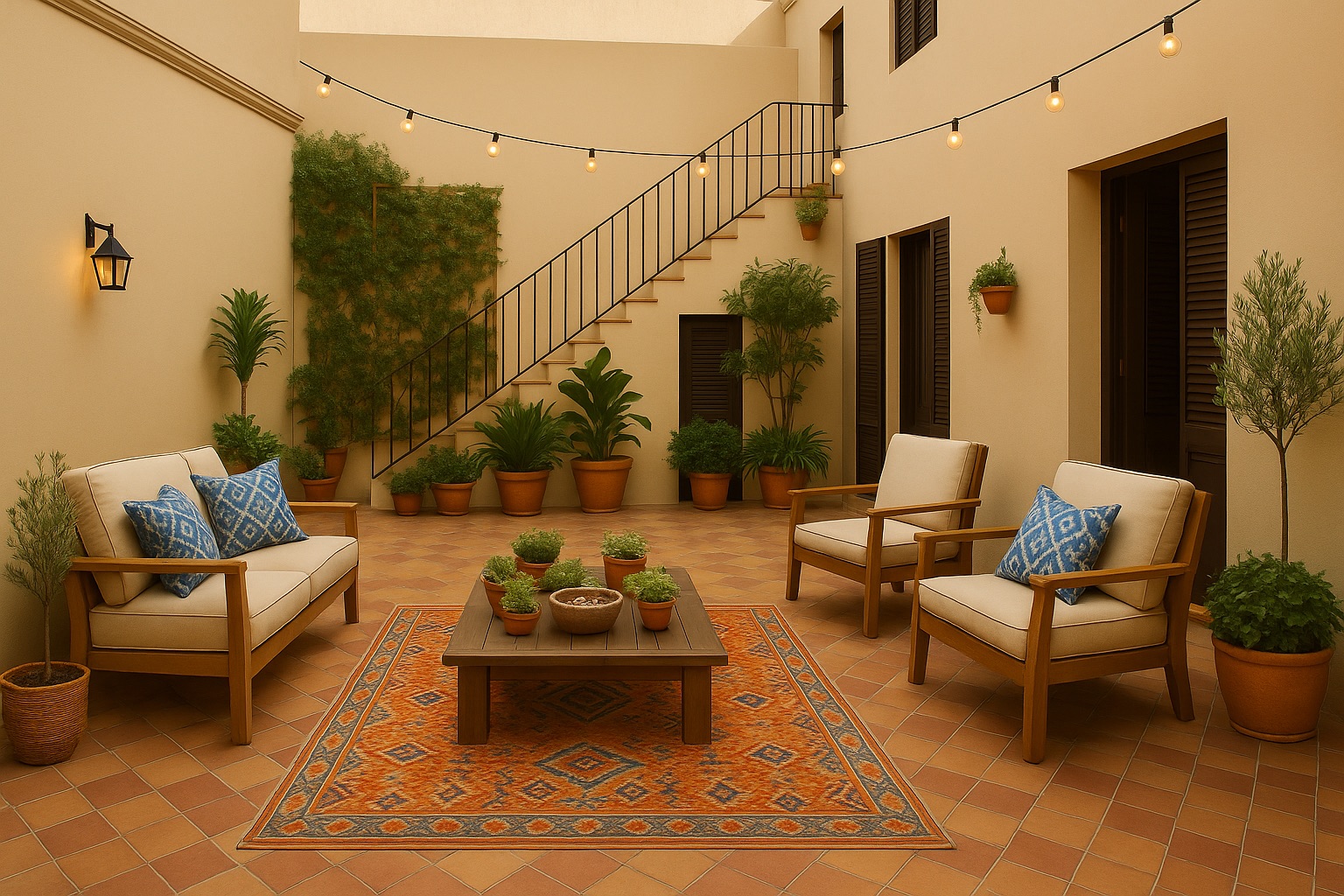 Private courtyard